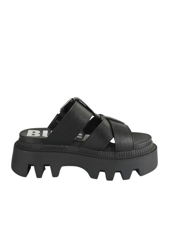 Women's Flat Sandals in Black Color