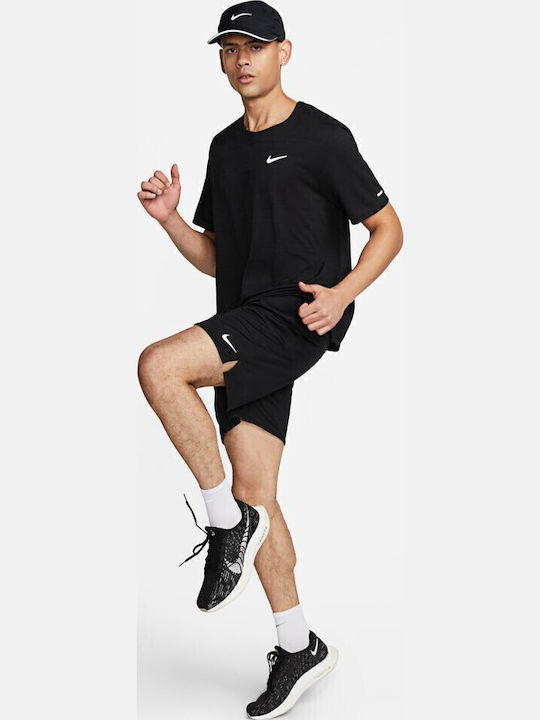 Αθλητική Ανδρική Βερμούδα Dri-Fit Μαύρη