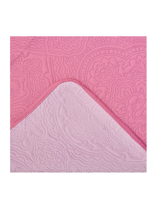 Palamaiki Linden Σετ Κουβερλί Υπέρδιπλο Microfiber Pink/Lilac 220x240cm 3τμχ