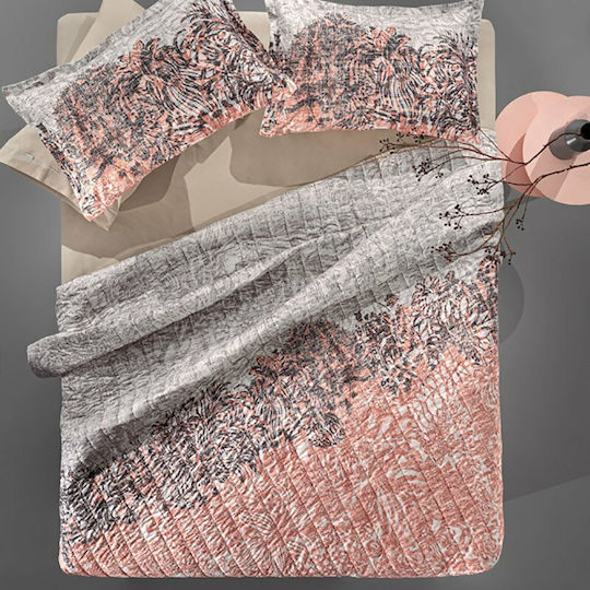 Guy Laroche Artizan Coverlet Queen Size Coral 220x240cm