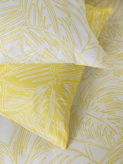 Nima Arbust Κουβερλί Υπέρδιπλο Βαμβακερό Yellow 220x245cm