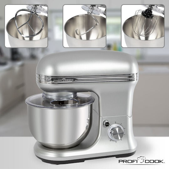 Profi Cook PC-KM 1222 W Κουζινομηχανή 1222W με Ανοξείδωτο Κάδο 5lt