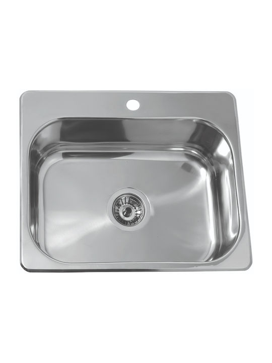 Gloria Pago 18-1114 Drop-In Мивка Inox Сатен Ш43xД54.5см Сребрист