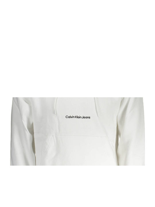 Sweatshirt with Hood White