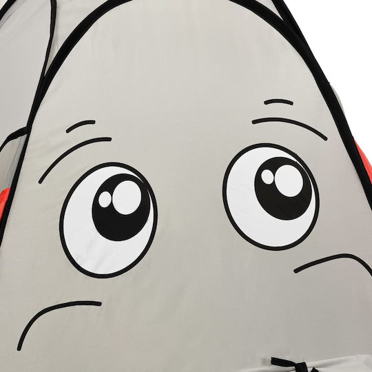 vidaXL Kinderzelt Tunnel Elefant Grau