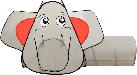 vidaXL Kinderzelt Tunnel Elefant Grau