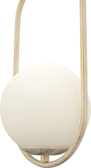 ArteLibre Lorn White Ceiling Light With E27 Socket 17x90cm