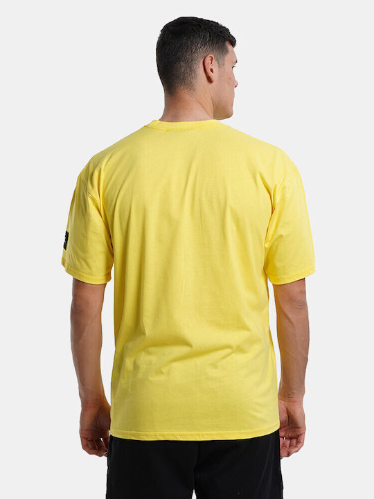 Body Action Men's Short Sleeve T-shirt Yellow