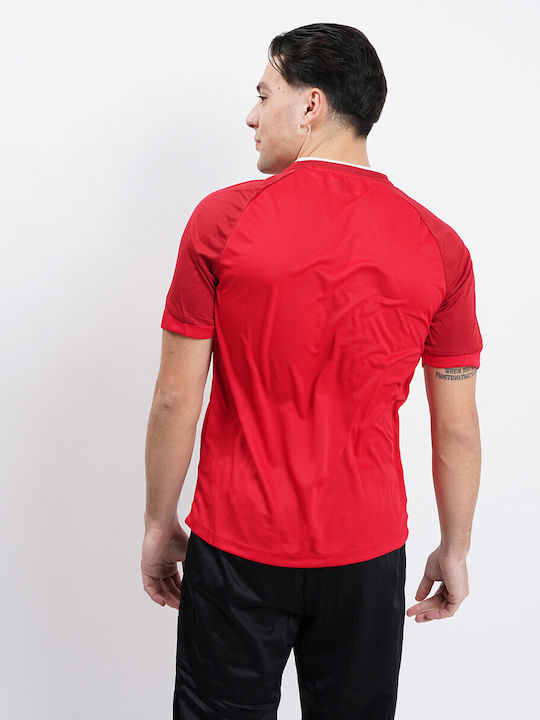 Lotto Herren Sport T-Shirt Kurzarm Rot