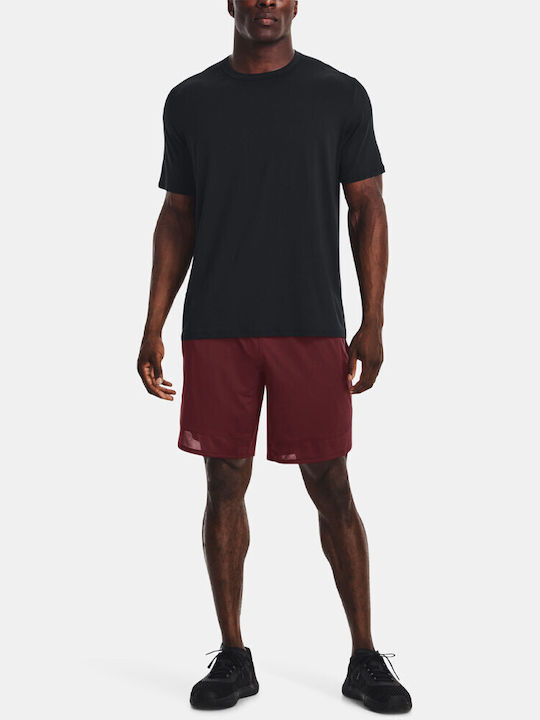 Men's Sports Monochrome Shorts Burgundy