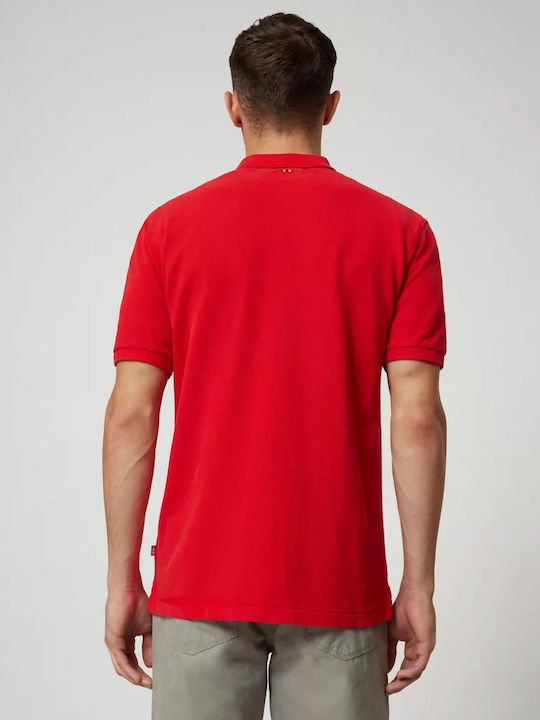 Napapijri Herren Kurzarmshirt Polo Rot