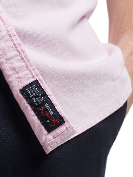 Long Sleeve Shirt in Wide Line City Pink