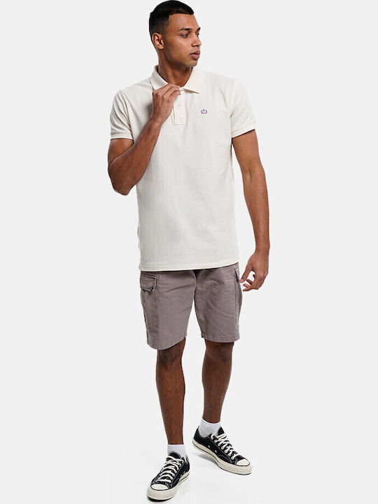 231.EM35.69GD Polo Short Sleeve Blouse Off White