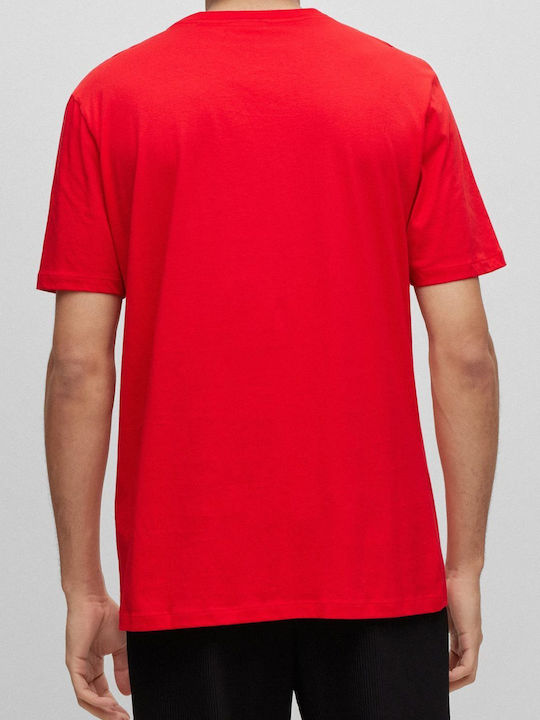 Hugo Boss Herren T-Shirt Kurzarm Rot