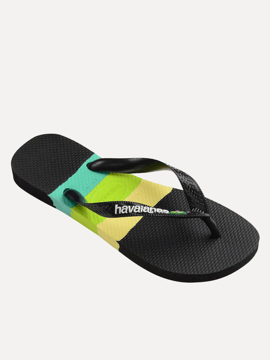Havaianas Brasil Tech Flip Flops Black