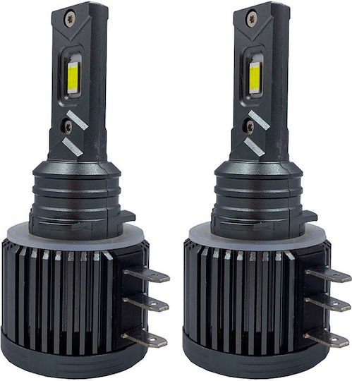 Carner Λάμπες Αυτοκινήτου H15 LED 6000K Ψυχρό Λευκό 36V 75W 2τμχ