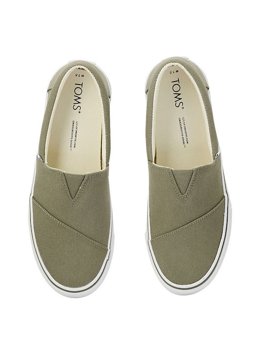 Women's Fabric Espadrilles Green