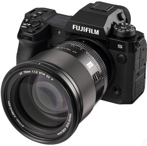 Viltrox Camera Lens AF 75mm F/1.2 XF Ultra-Wide Zoom for Fujifilm X Mount Black