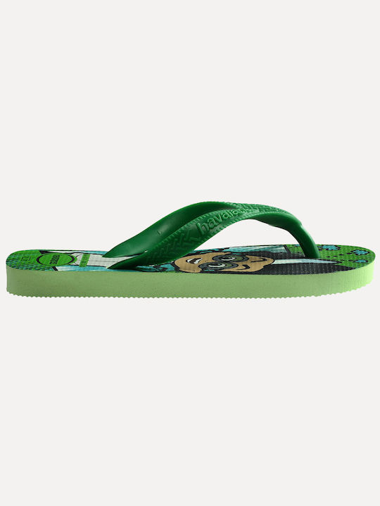 Havaianas Παιδικές Σαγιονάρες Flip Flops Πράσινες Pj Masks