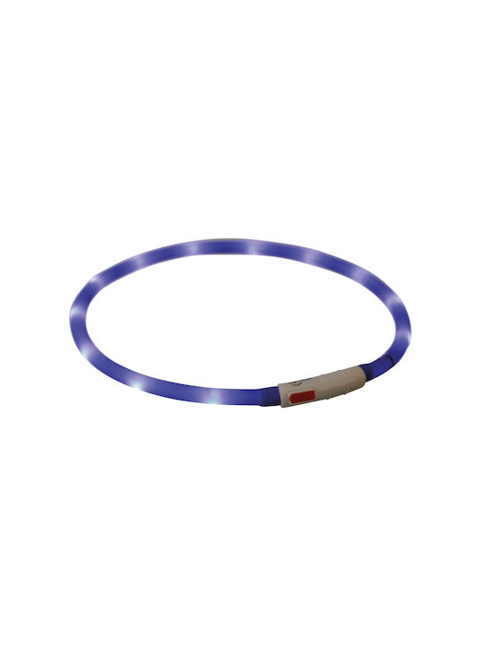 Trixie Shiny Silicone Guler pentru câini din USB 10mm x 70cm