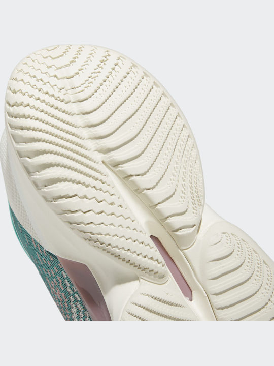 D.O.N. Issue 4 cu talpă joasă Pantofi de baschet Semi Mint Rush / Wonder Mauve / Off White