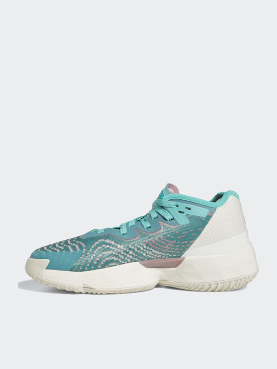 D.O.N. Issue 4 cu talpă joasă Pantofi de baschet Semi Mint Rush / Wonder Mauve / Off White