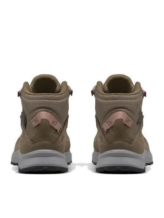 The North Face Cragstone Leather Mid Γυναικεία Ορειβατικά Μποτάκια Καφέ