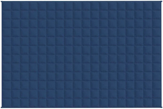 vidaXL Κουβέρτα Βαρύτητας Καναπέ 122x183εκ. Μπλε 3154847