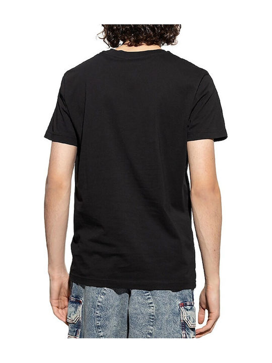 Diesel T-shirt Bărbătesc cu Mânecă Scurtă Negru