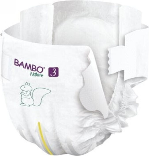 Bambo Nature Πάνες με Αυτοκόλλητο Eco Friendly No. 3 για 4-8kg 28τμχ
