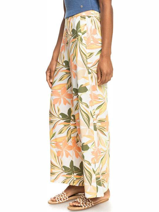 Avenue Women's High-waisted Fabric Trousers Floral