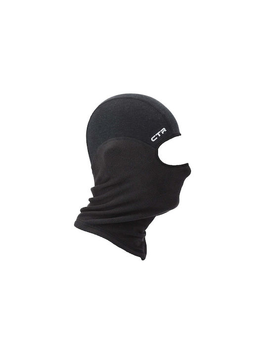 CTR Adrenaline Full Face Μπαλακλάβα Αναβάτη Μοτοσυκλέτας Fleece Μαύρο/Μαύρο Χρώμα