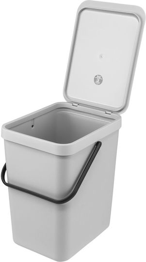 Brabantia Sort & Go Кошче Отпадъци Пластмасов Light Grey 25лт 1бр Brabantia Sort & Go Кошче Отпадъци Пластмасов Light Grey 25лт 1бр