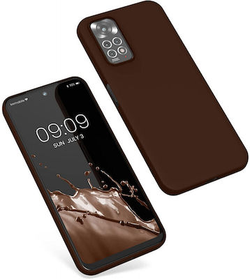 KWmobile Silicone Back Cover Chocolate (Redmi Note 11 / 11S 4G)