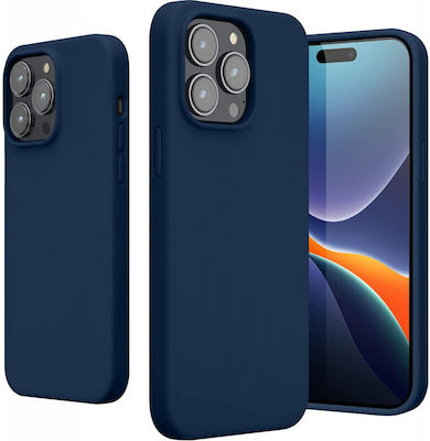 KWmobile Back Cover Σιλικόνης Navy Μπλε (iPhone 14 Pro Max)