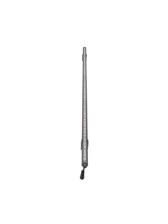 GloboStar Stellar Bară de Iluminat Exterior Lampă LED Wall Washer 12W cu Lumină Albă Caldă IP67 Gri