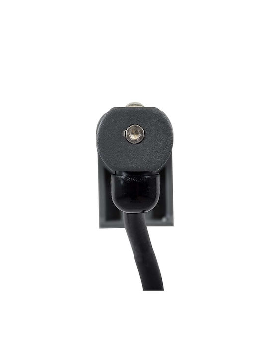 GloboStar Stellar Bară de Iluminat Exterior Lampă LED Wall Washer 12W cu Lumină Albă Caldă IP67 Gri