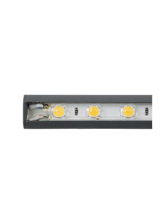 GloboStar Stellar Εξωτερικό Φωτιστικό LED Wall Washer 12W με Φυσικό Λευκό Φως IP67 Γκρι