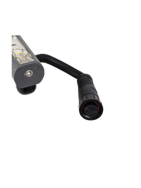 GloboStar Stellar Εξωτερικό Φωτιστικό LED Wall Washer 12W με Φυσικό Λευκό Φως IP67 Γκρι