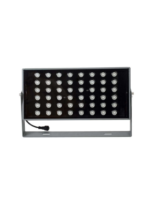 GloboStar Zana Outdoor Floor Lamp LED Wall Washer 100W RGBW IP65 Gray
