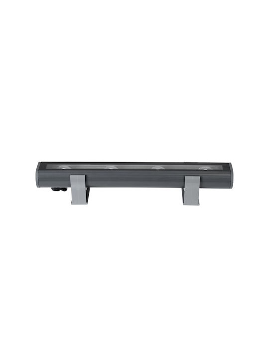 GloboStar Window-Bari Außenstehlampe LED Wall Washer 12W mit Blauem Licht IP67 Graue