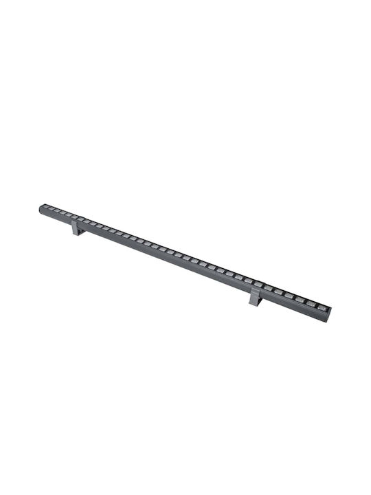 GloboStar Panda Außenstehlampe LED Wall Washer 36W mit Warmweißem Licht IP67 Graue