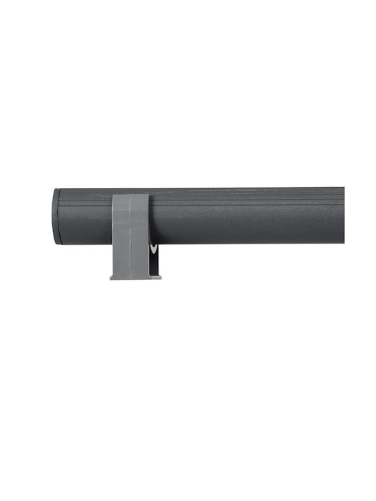 GloboStar Window-Bari Outdoor LED Floor Lamp Wall Washer 12W with Natural White Light IP67 Gray