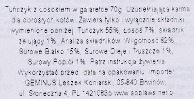 Applaws Natural Cat Food Hrana umeda pentru pisici adulte in Pungă cu Somon / Ton in gelatina 70gr 1buc