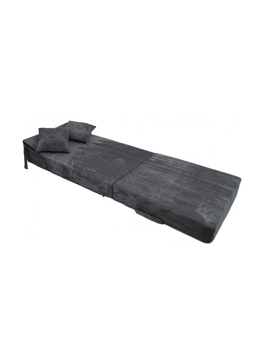 Πολυθρόνα Κρεβάτι Γκρι 70x82x55cm