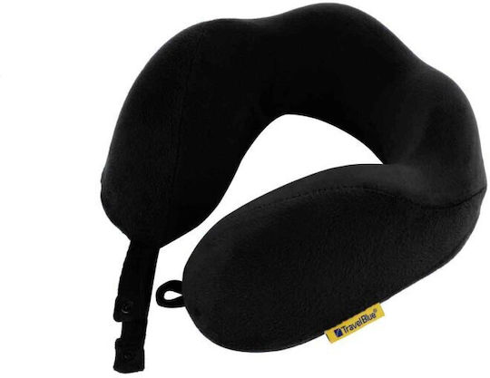 Travel Blue Μαξιλαράκι Ταξιδίου Μαξιλαράκι Memory Foam Μαύρο