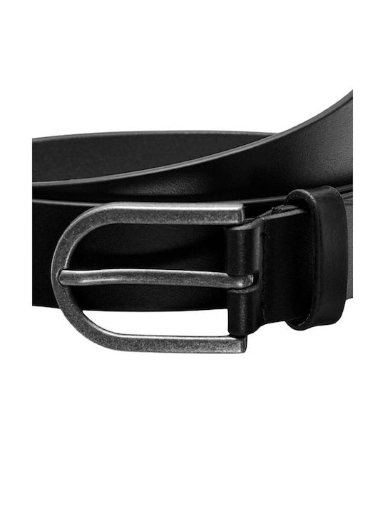 Only Leather Women's Belt Black