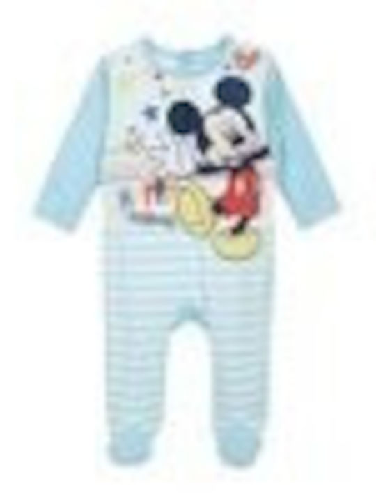 Disney Baby Bodysuit Set Long-Sleeved Light Blue