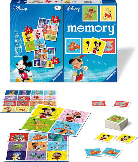 Επιτραπέζιο Παιχνίδι Memory Disney 4+ Ετών (EN) Ravensburger