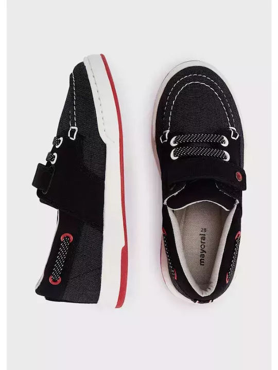 Mayoral Boys Fabric Moccasins with Velcro Black